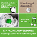 Einfaches Waschen ab 30 Grad
