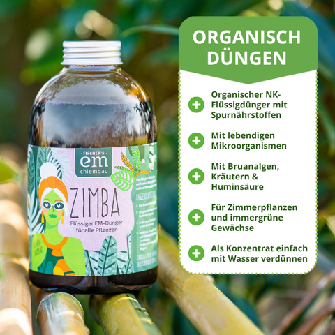 Mit Zimba Flüssigdünger organisch düngen.
