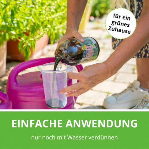 Zimba Flüssigdünger einfache Anwendung für ein grünes Zuhause.