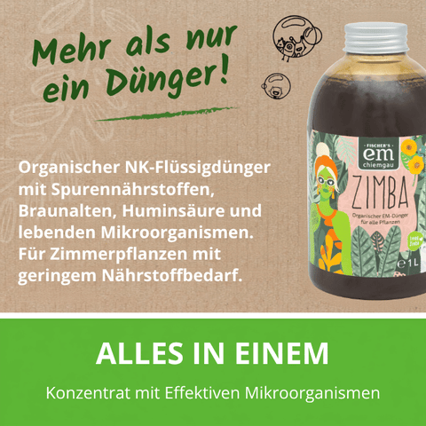 Zimba Flüssigdünger - ein Konzentrat mit Effektiven Mikroorganismen.