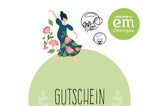 Geschenk-Gutschein für den EM-Chiemgau Online-Shop