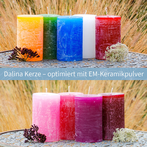EM-Keramik Stumpen-Kerzen – Fischer's EM-Chiemgau Online-Shop
