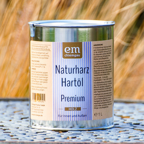 Holzöl Naturharz Hartöl mit EM-Keramikpulver für innen und außen; Inhalt: 1 Liter