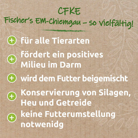 CFKE von Fischers EM Chiemgau Vorteile