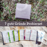 bioemsan Kosmetik Probierset 7 gute Gründe mit unterschiedlichen Pröbchen