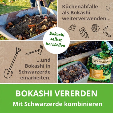 Chiemgauer Bio-Schwarzerde torffrei Bokashi aufwerten mischen Fischers EM-Chiemgau Terra Preta Erde