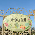 EM-Gartenschild