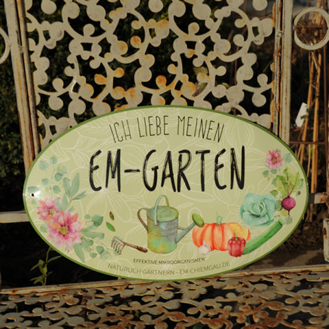 Gartenschild "Ich liebe meinen EM-Garten" 4