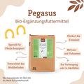 Fakten zum Pegasus Bio-Ergänzungsfuttermittel für Pferde