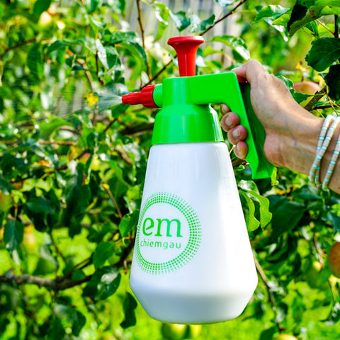 Pumpsprühflasche mit 1,5 Liter Fassungsvermögen aus 100 % Bio-Kunststoff