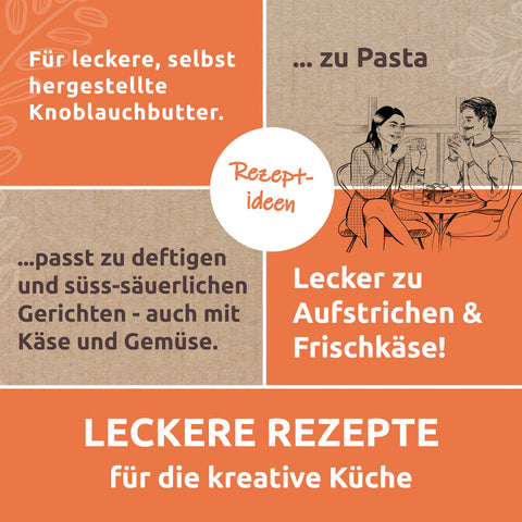 Fermentierter schwarzer Knoblauch in Bio-Qualität lecker zur Pasta