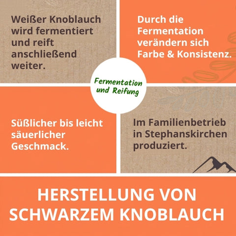 Fermentierter schwarzer Knoblauch in Bio-Qualität 