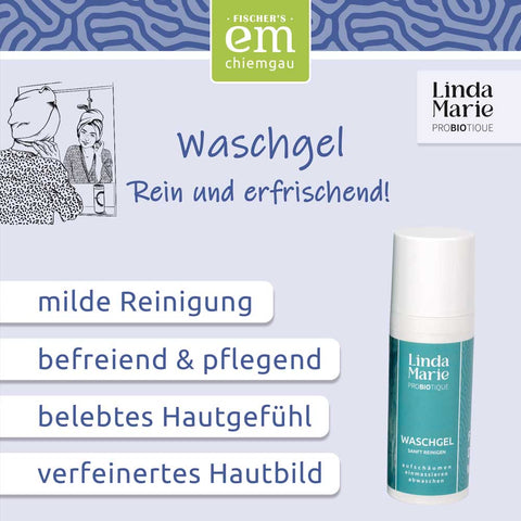 Waschgel Linda Marie Probiotique Bio-Naturkosmetik 