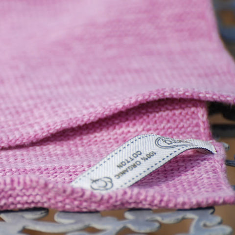 Handtuch aus Bio-Baumwolle rosa