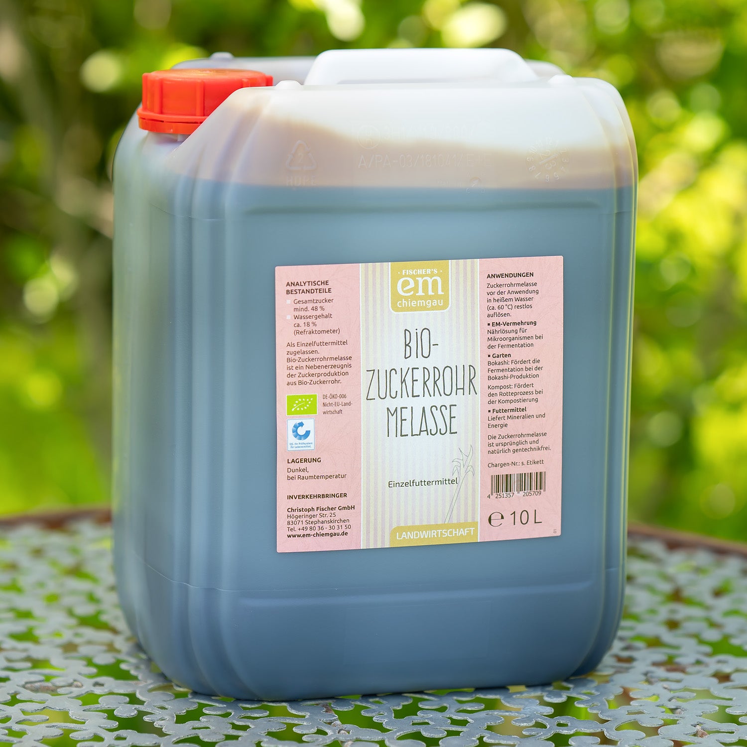 Bio-Zuckerrohrmelasse ist eine optimale Nahrungsquelle fr die  Mikroorganismen  Fischer's EM-Chiemgau Online-Shop